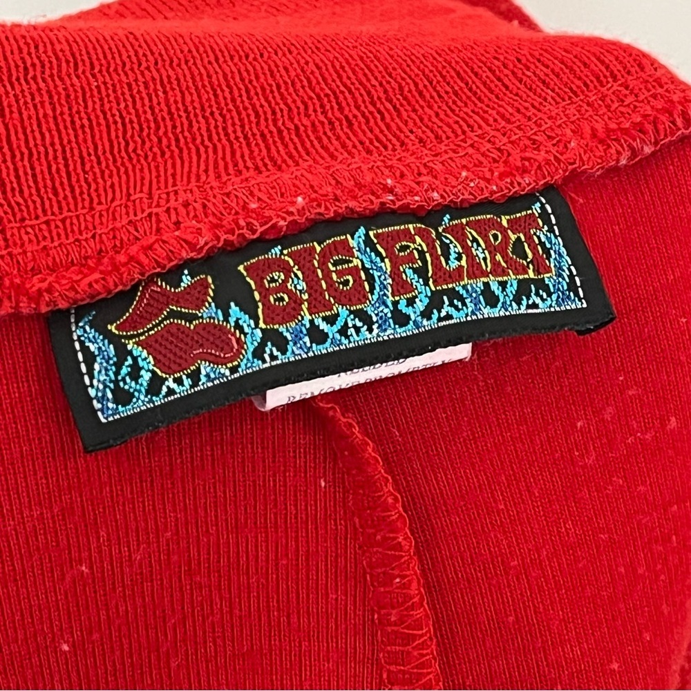 Y2K BIG FLIRT red skirt pleated micro mini skirt 0079 sexy tennis kawaii vintage - Picture 8 of 15